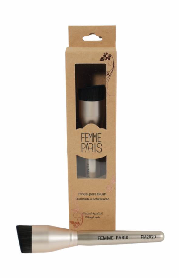 ATACADO: Pincel para Base Femme Paris – Pacote com 12 Unidades – FM2020