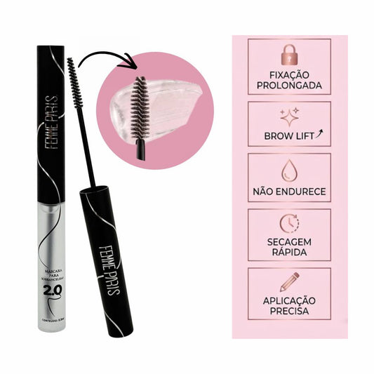 ATACADO: Máscara para Sobrancelhas Femme Paris – Box com 24 Peças – FR185