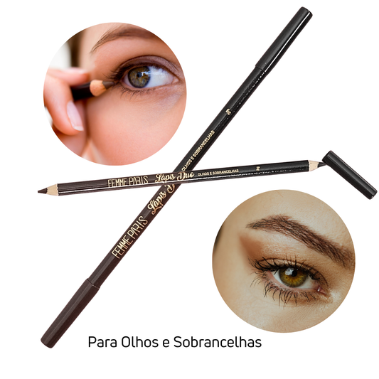Lápis Duo Femme Paris para Olhos e Sobrancelhas – FR601 Pacote com 12 peças