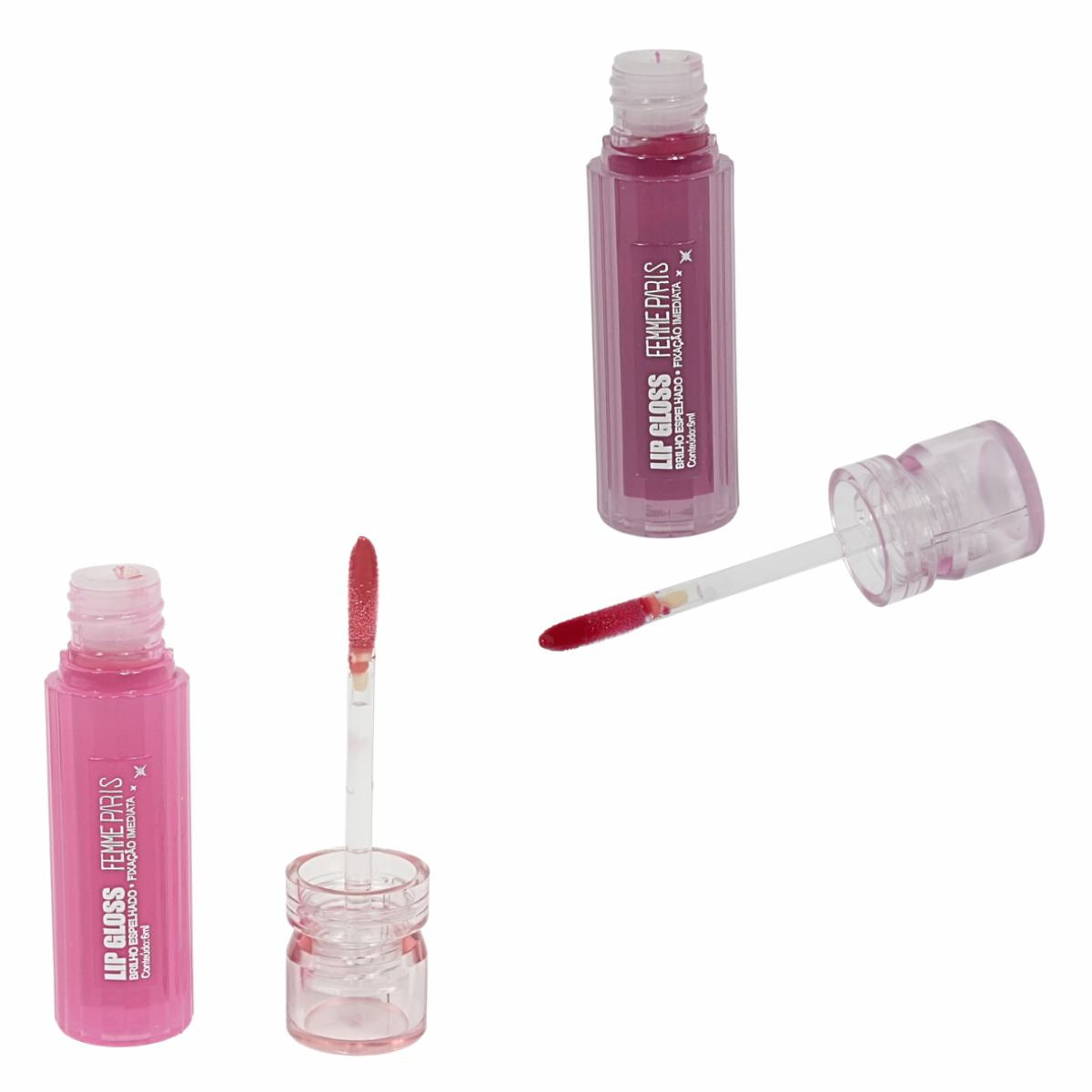 ATACADO: Lip Gloss Femme Paris – Box com 24 Peças – FR632