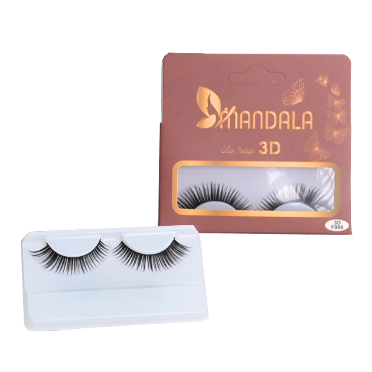 Cílios Postiços 3D Mandala – Caixa com 10 Pares MC018