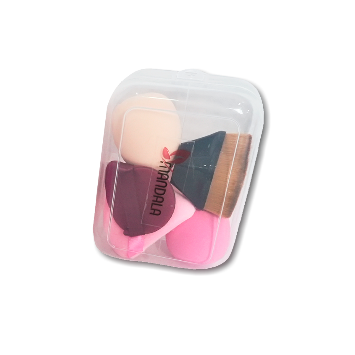 Kit Esponja para Maquiagem em Caixinha Acrílica – Mandala – Pacote com 6 Kits – MM057