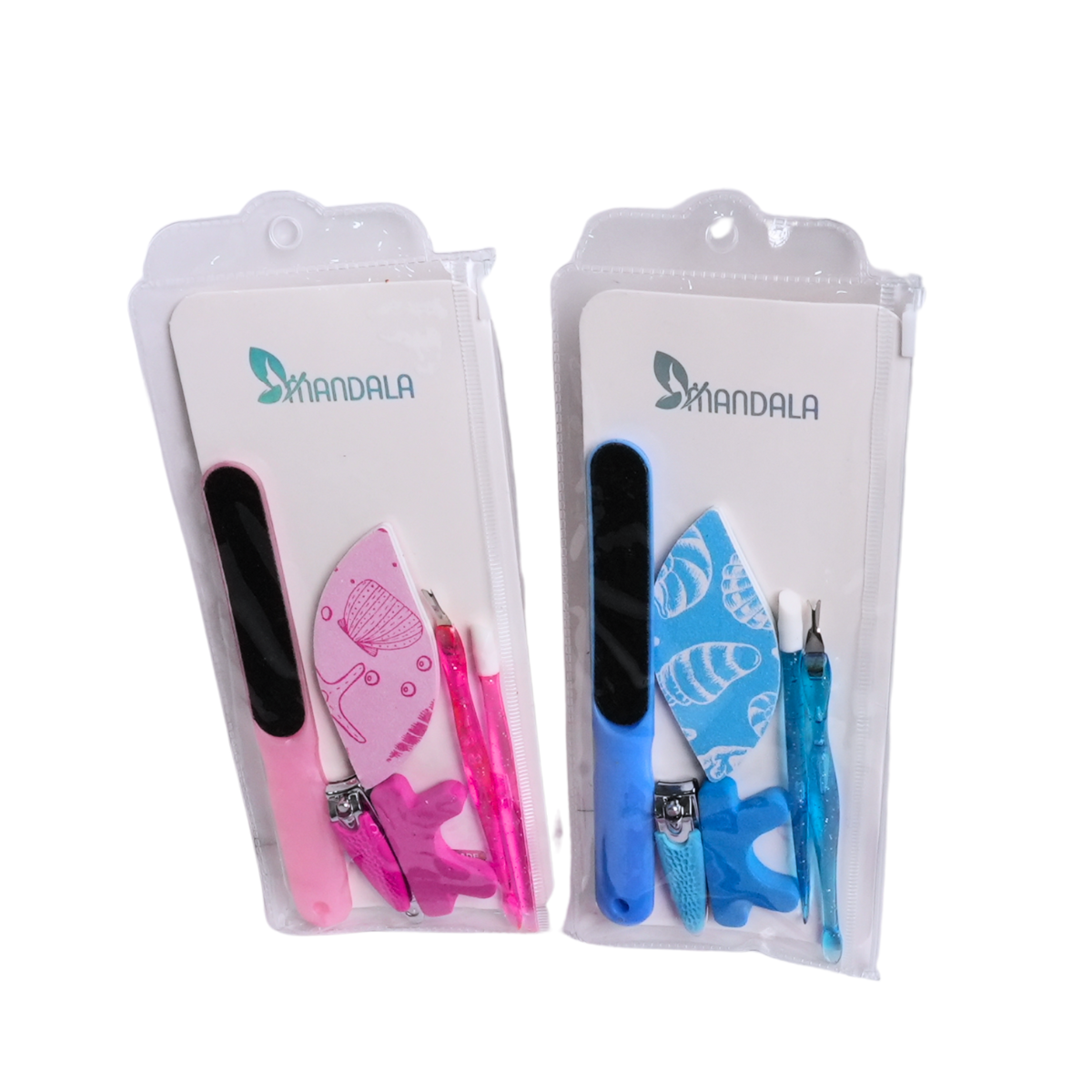 Kit Manicure Mandala 6 Peças – Cores Diversas – Pacote com 12 Kits MM4018