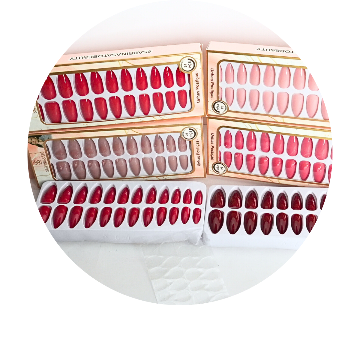 Unhas Postiças Sabrina Sato SP1241 – Pacote com 12 Caixas