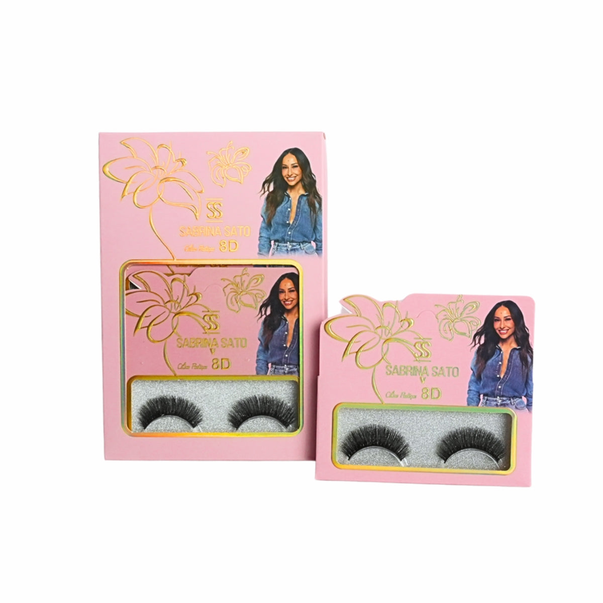 BOX: Cílios Postiços 8D Sabrina Sato - Caixa com 6 Pares Embalados Individualmente - SP3122