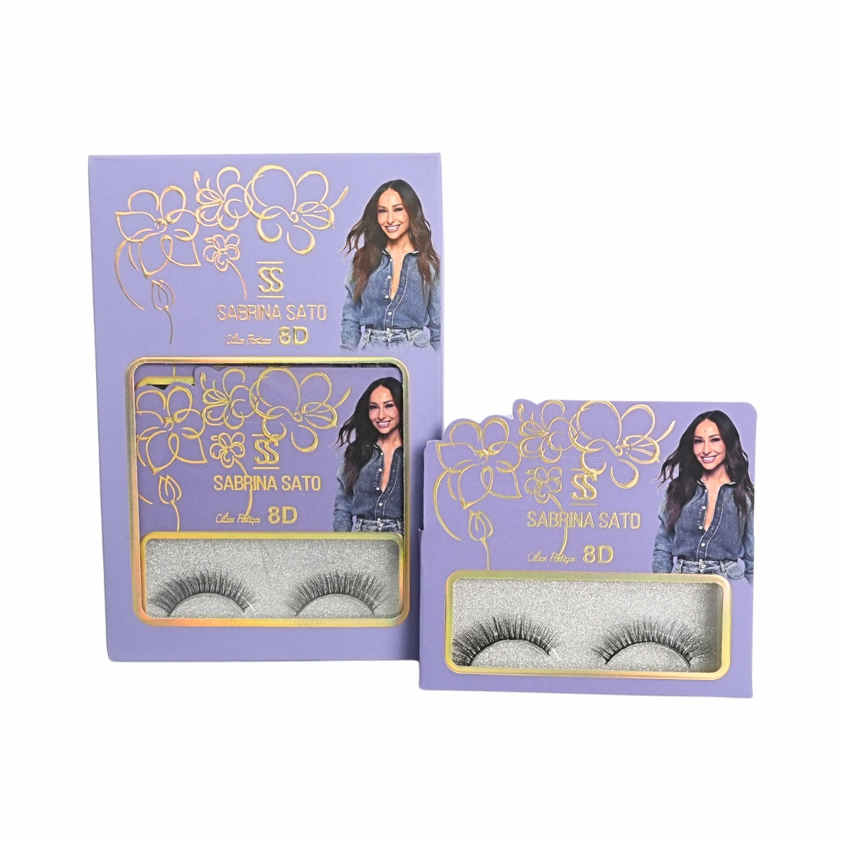 BOX: Cílios Postiços 8D Sabrina Sato – Caixa com 6 Pares Embalados Individualmente – SP3123