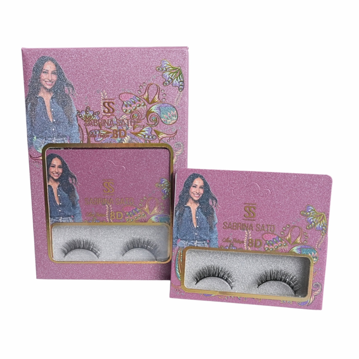 BOX: Cílios Postiços 8D Sabrina Sato – Caixa com 6 Pares Embalados Individualmente – SP3136