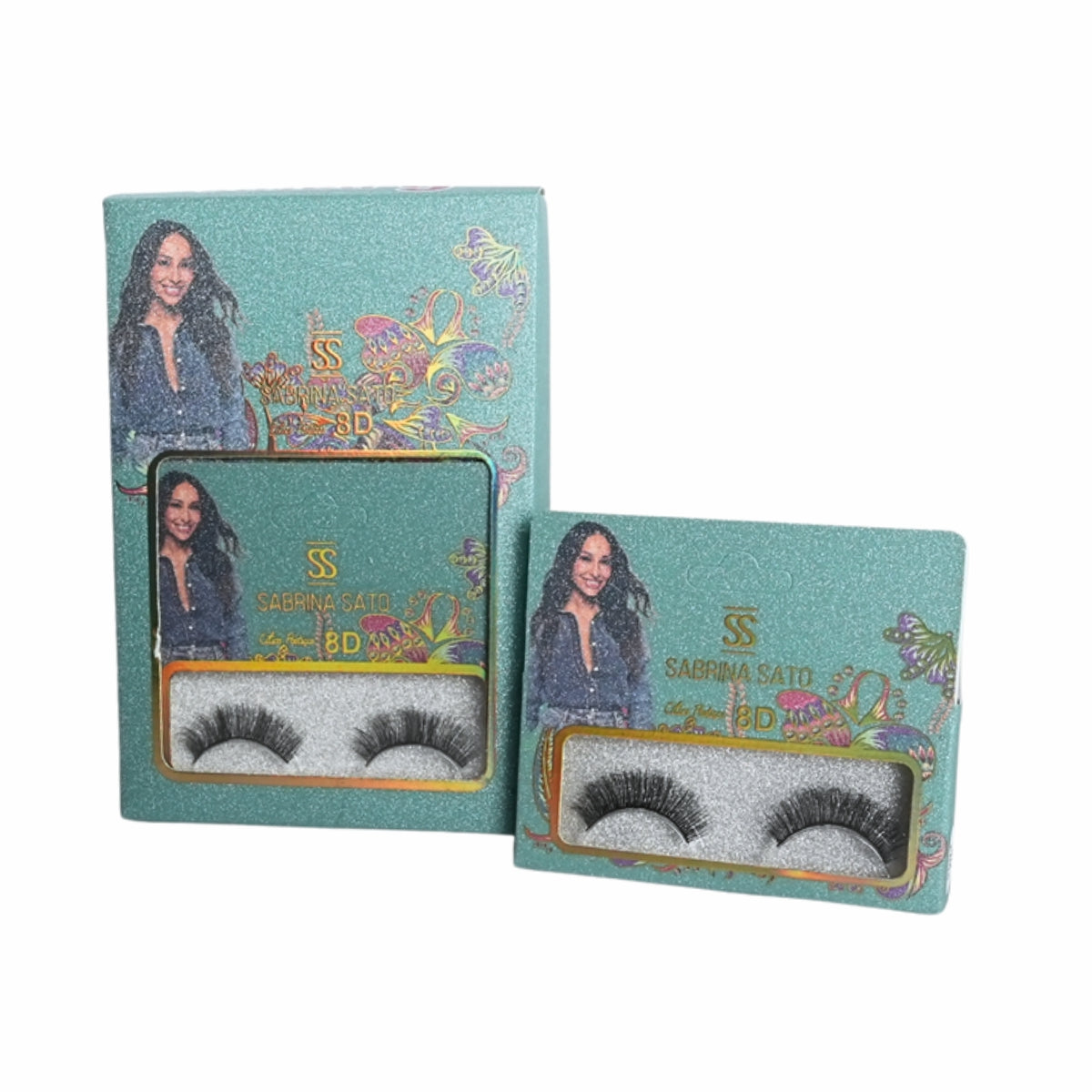 BOX: Cílios Postiços 8D Sabrina Sato – Caixa com 6 Pares Embalados Individualmente – SP3140