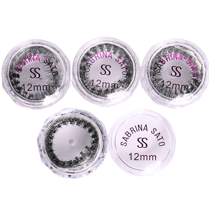 Cílios Tufinho sem nó 12mm – Caixa com 12 Unidades - SP3092