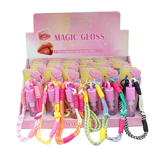 Magic Gloss com Cordinha Femme Paris – Box com 24 Unidades – FR153