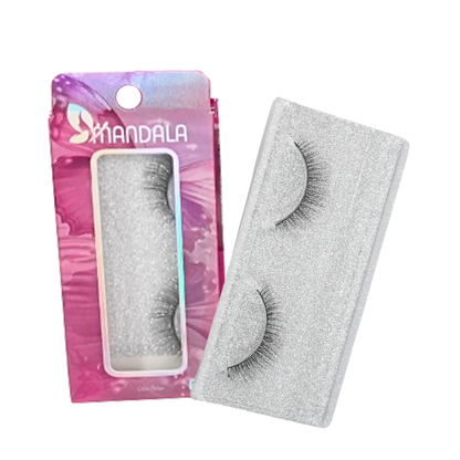 Cílios Postiços Mandala 6D – Box Expositor Holográfico Preto com 12 Caixinhas Individuais – MM2003