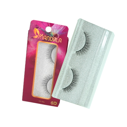 Cílios Postiços Mandala 6D – Box Expositor Holográfico Preto com 12 Caixinhas Individuais – MM2005