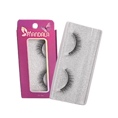 Cílios Postiços Mandala 6D – Box Expositor Holográfico Preto com 12 Caixinhas Individuais – MM2004