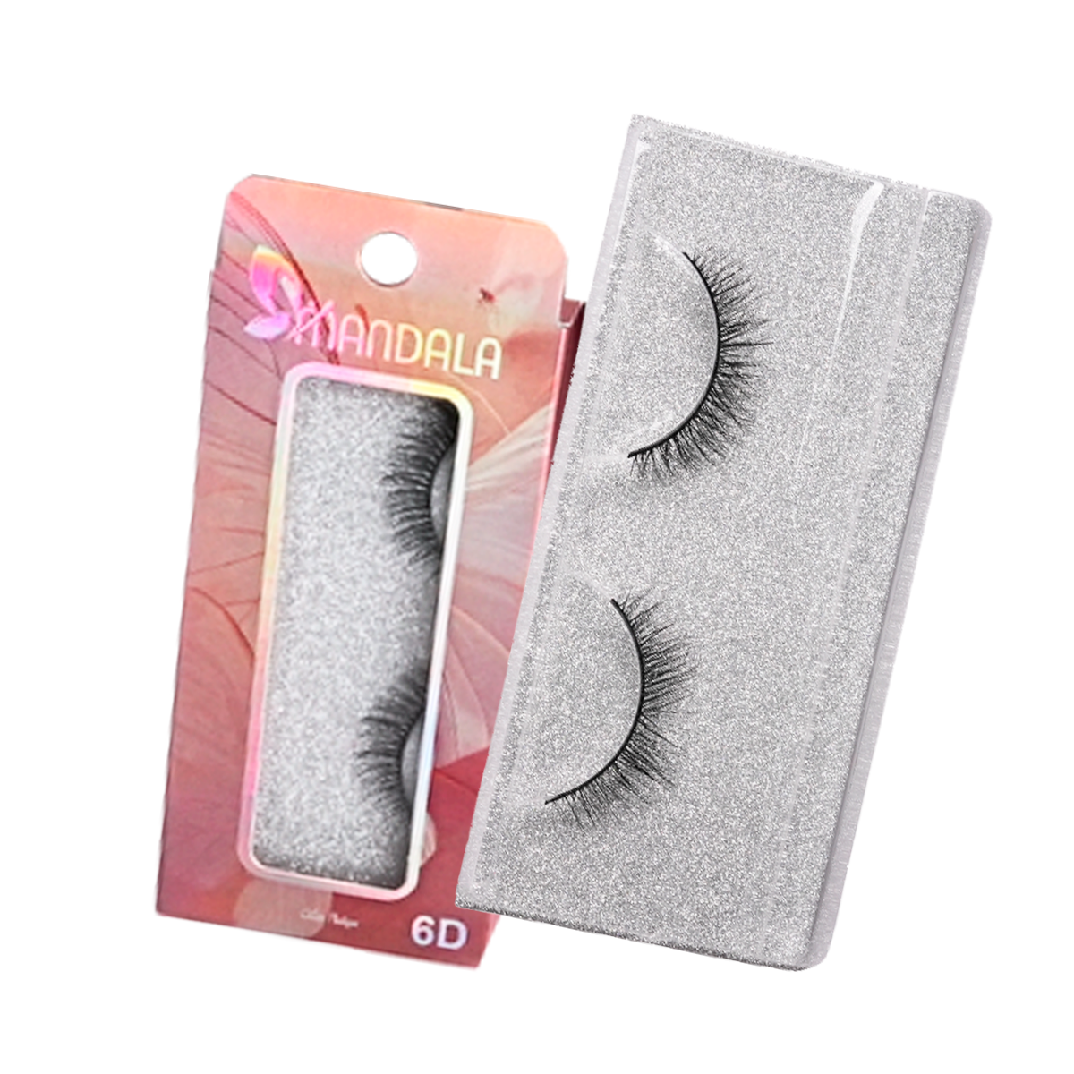 Cílios Postiços Mandala 6D – Box Expositor Holográfico Branco com 12 Caixinhas Individuais – MM2008