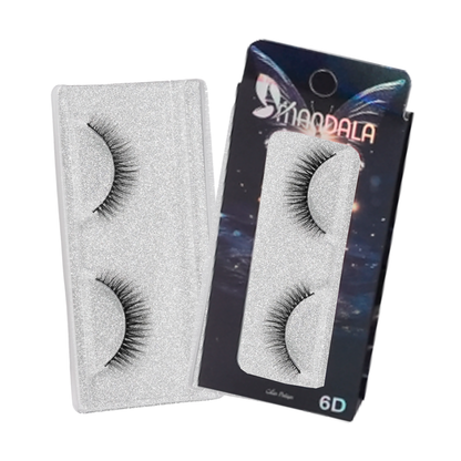 Cílios Postiços Mandala 6D – Box Expositor Holográfico Preto com 12 Caixinhas Individuais – MM2002