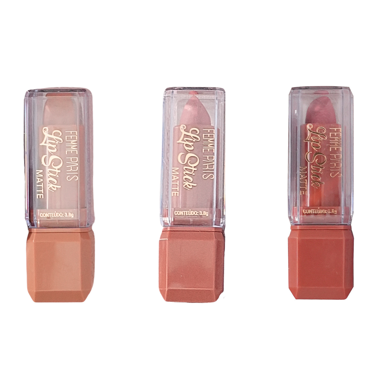 Batom Lip Stick Matte Femme Paris – FB002 Box com 24 peças
