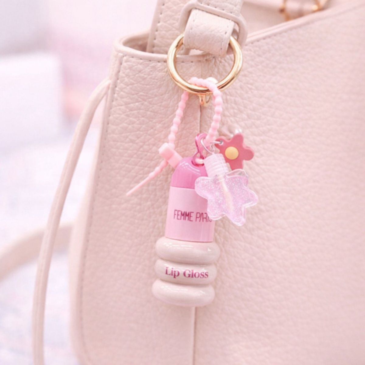 Lip Gloss com Chaveiro e Mini Gloss Femme Paris – Box com 24 Peças – FR151