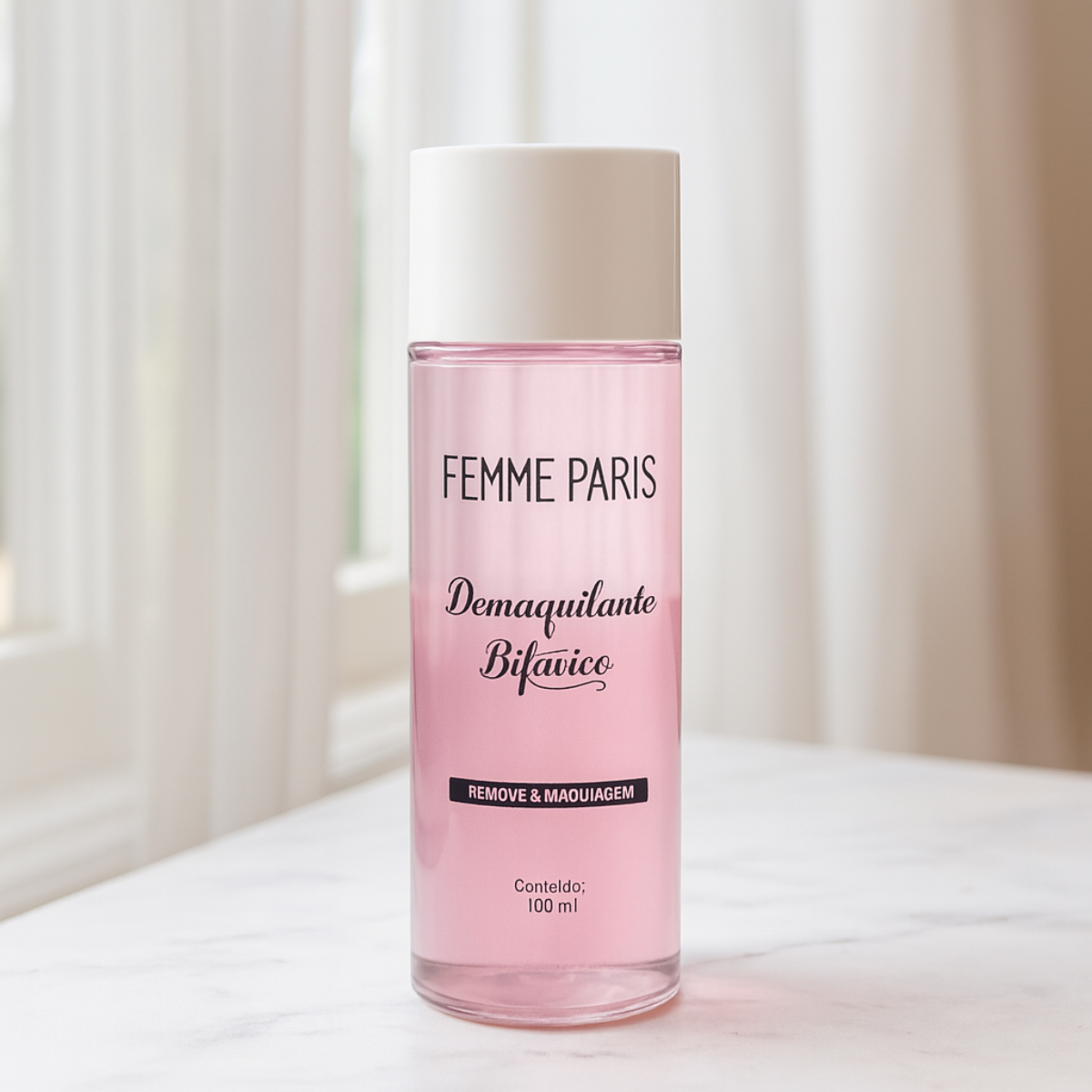 ATACADO: Removedor de Maquiagem Femme Paris – FR616 – Box com 12 Peças – Limpeza Suave e Eficiente