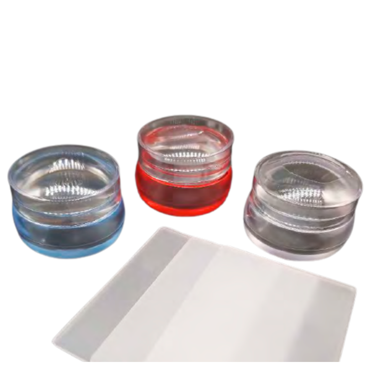 Carimbo para Unhas com Raspador – DF3128 – Pacote com 12 Unidades – Cores Diversas