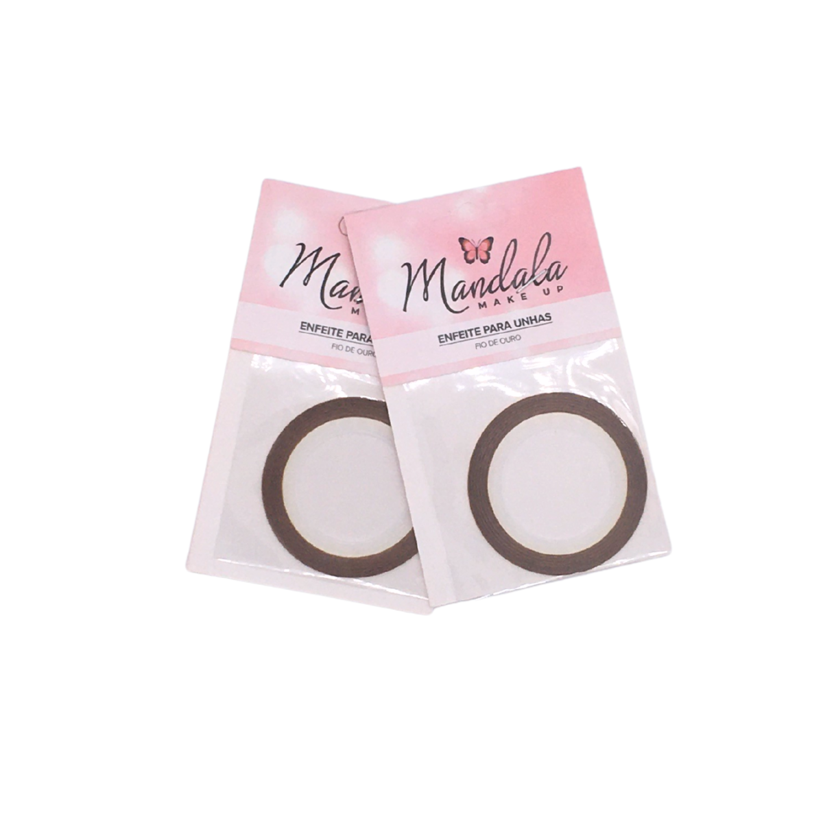 Decoração para Unhas – Fita Adesiva Dourada – DF3159 – Pacote com 12 Unidades