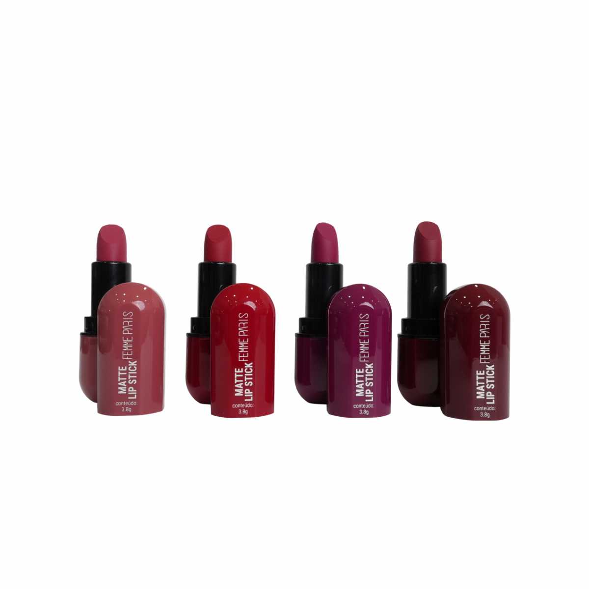 Batom Lipstick Matte Femme Paris FB004 Melancia