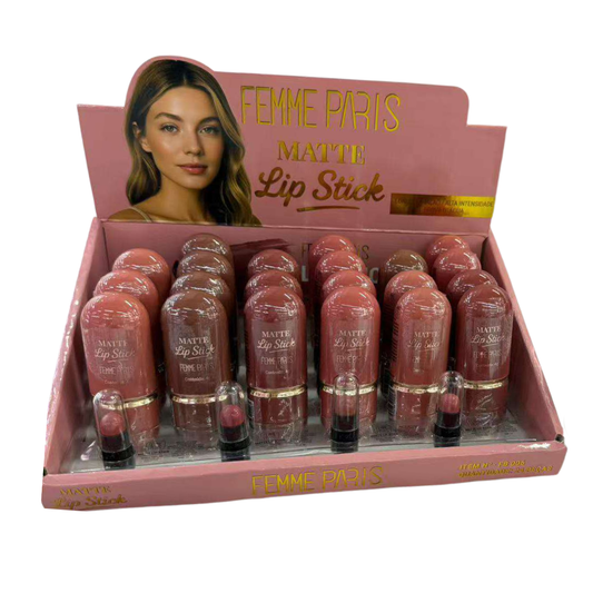 Batom Matte Femme Paris  caixa com 24 peças - FB006