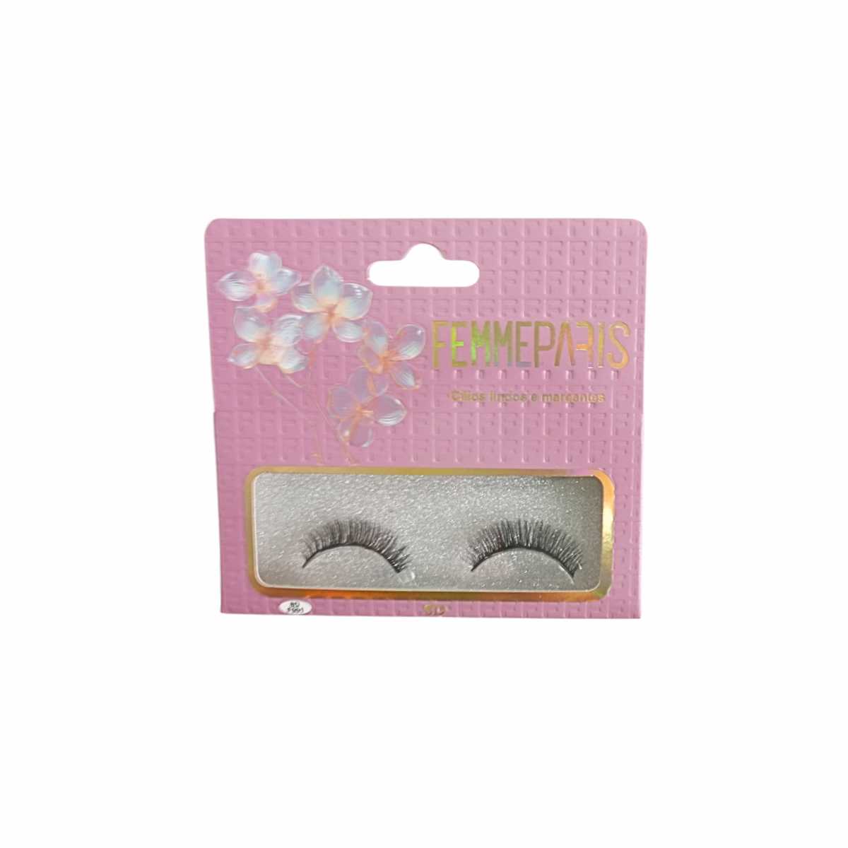 Cílios Postiços 8D Femme Paris – Caixa com 10 Pares Individuais FM1001