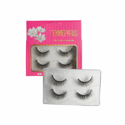 Cílios Postiços 8D Femme Paris – Caixa com 12 Embalagens (2 pares cada) - FM1017