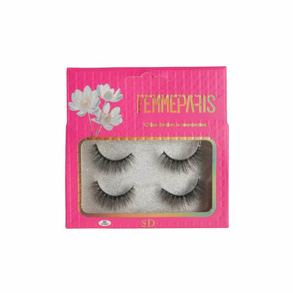 Cílios Postiços 8D Femme Paris – Caixa com 12 Embalagens (2 pares cada) - FM1017