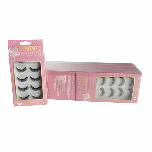 Cílios Postiços Femme Paris 8D – Caixa com 12 Caixinhas (5 Pares Cada) – Modelo FM1023
