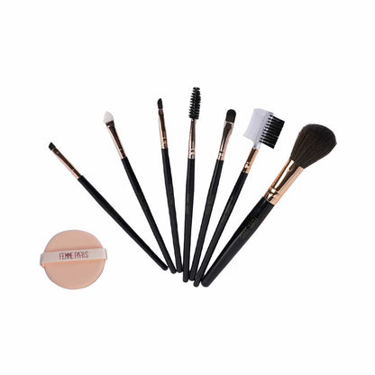 Kit de Pincéis para Maquiagem Femme Paris – Pacote com 12 Unidades - FM2001
