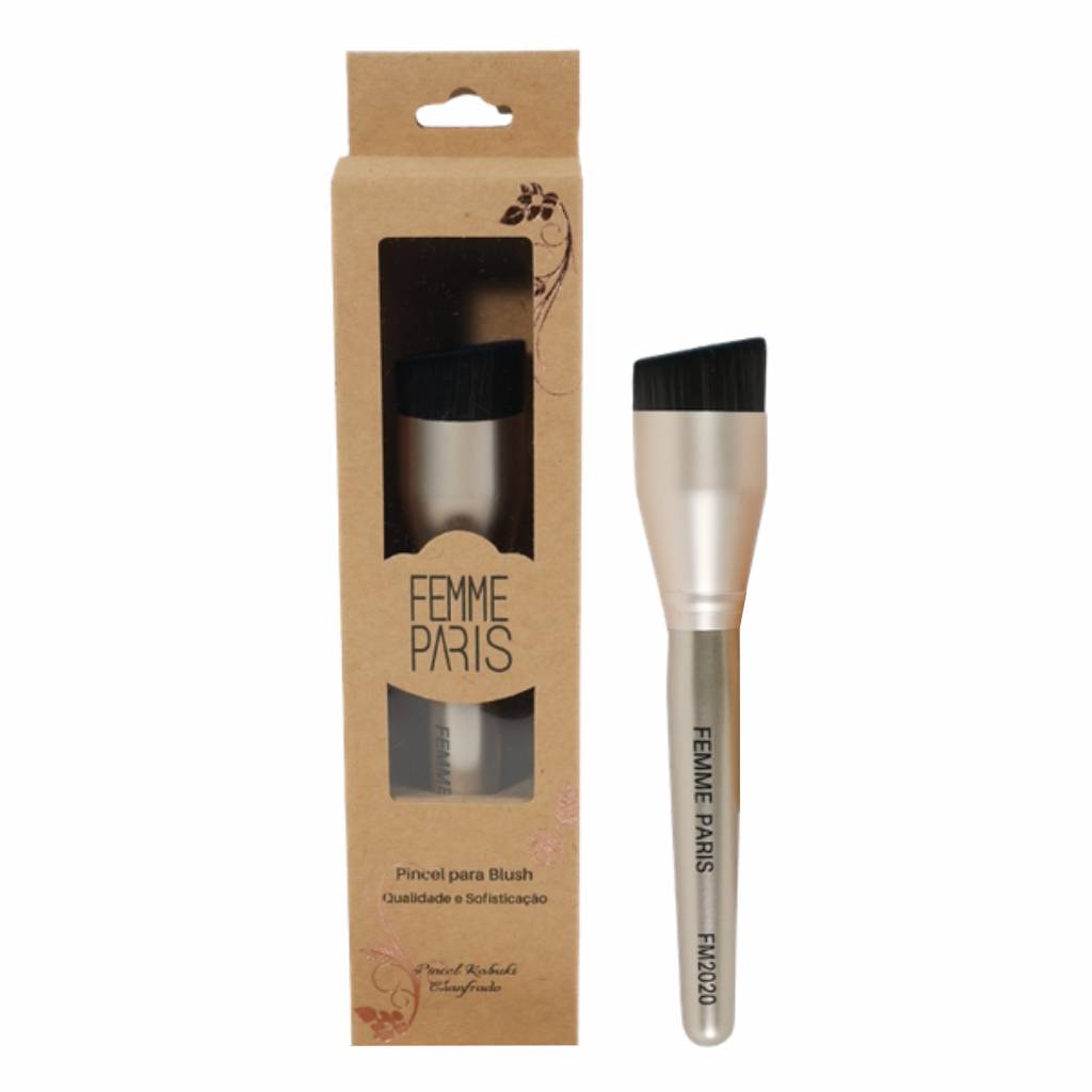 ATACADO: Pincel para Base Femme Paris – Pacote com 12 Unidades – FM2020