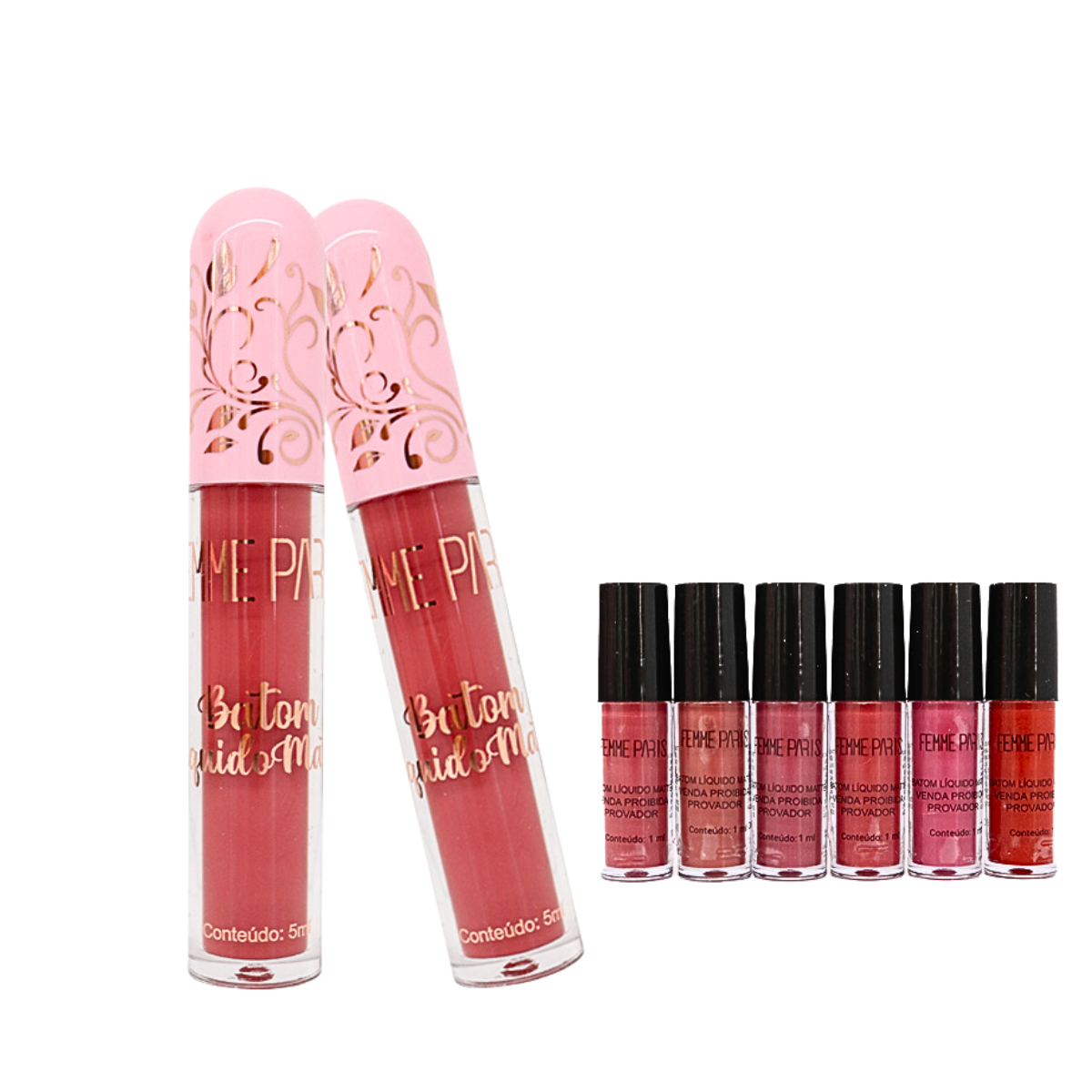 CAIXA MASTER 24 BOX - Batom Líquido Matte Femme Paris FR116CM Box