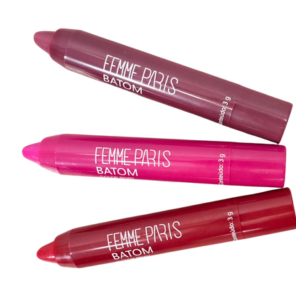 Batom Cremoso Retrátil Femme Paris FR120 Caixa com 24 peças