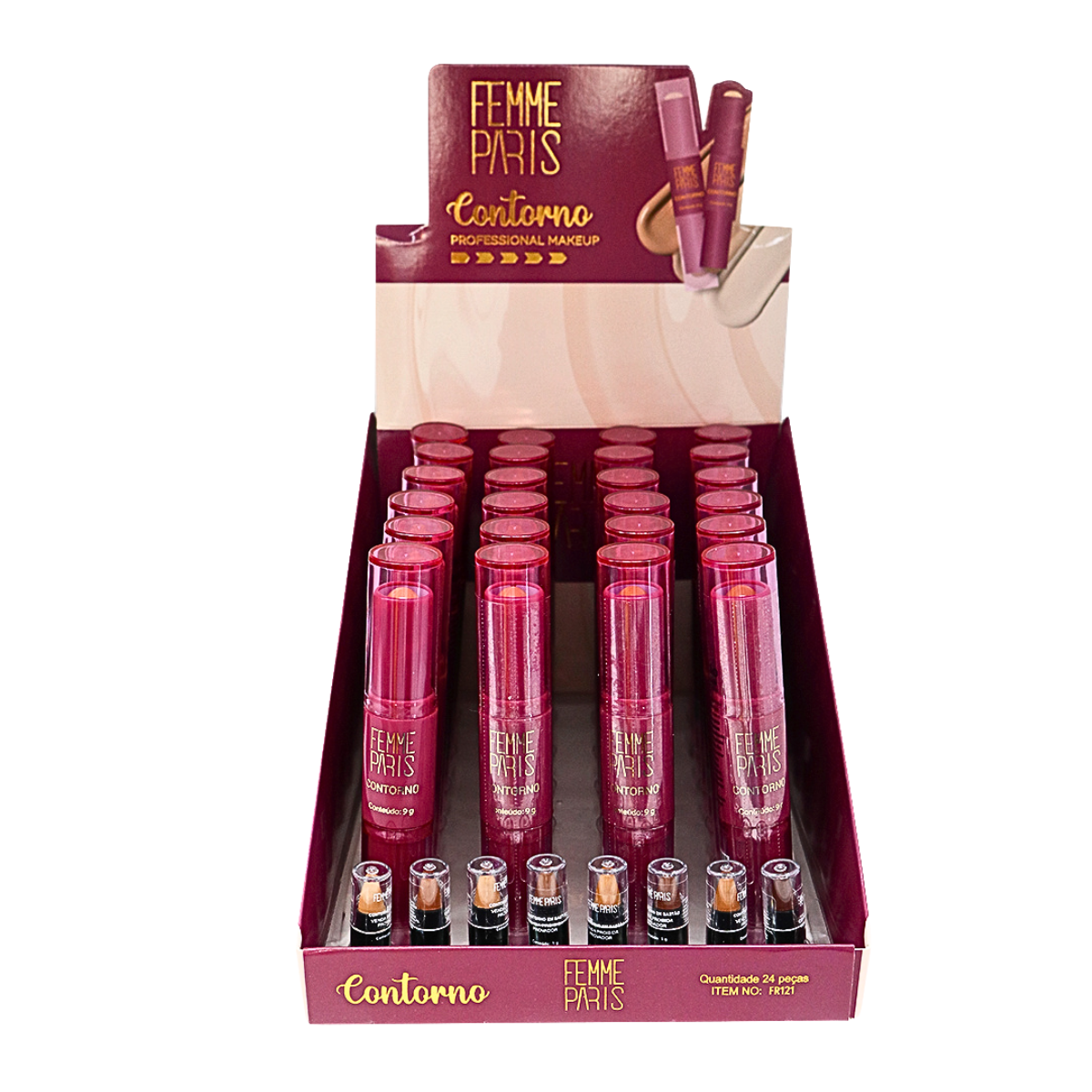 Contorno Stick Femme Paris FR121 - Box com 24 peças