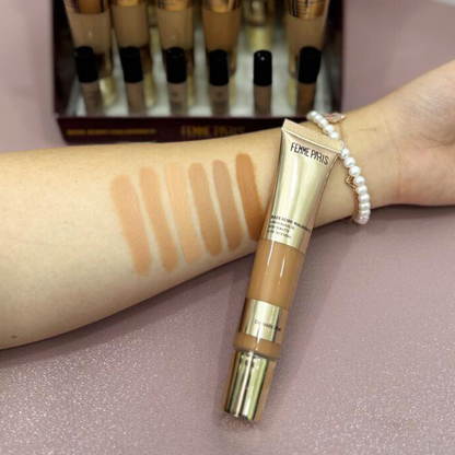 Base Líquida Femme Paris com Ácido Hialurônico FR128 - Box com 24 peças