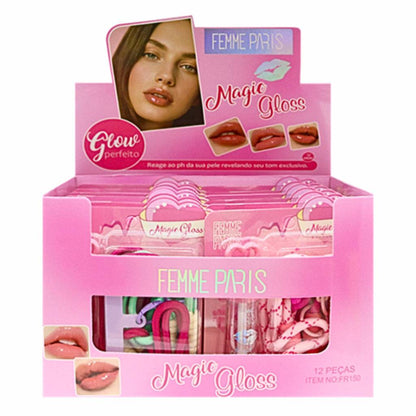 ATACADO: Magic Gloss com Cordão para Celular Femme Paris – Box com 12 Peças – FR150