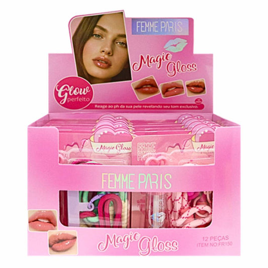 ATACADO: Magic Gloss com Cordão para Celular Femme Paris – Box com 12 Peças – FR150