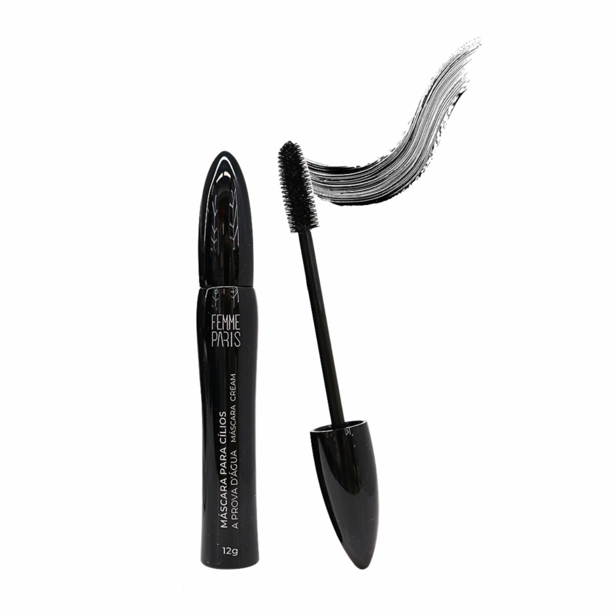 Máscara de Cílios Femme Paris Long Dense – Box com 24 Unidades – FR158