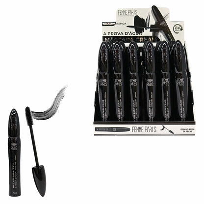 Máscara de Cílios Femme Paris Long Dense – Box com 24 Unidades – FR158