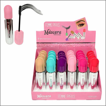 ATACADO: Máscara para Cílios Femme Paris – Box com 24 Peças – FR159