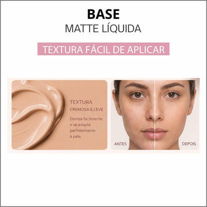 ATACADO: Base Matte Líquida Femme Paris – Box com 24 Peças – FR166
