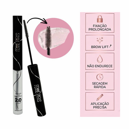 ATACADO: Máscara para Sobrancelhas Femme Paris – Box com 24 Peças – FR185