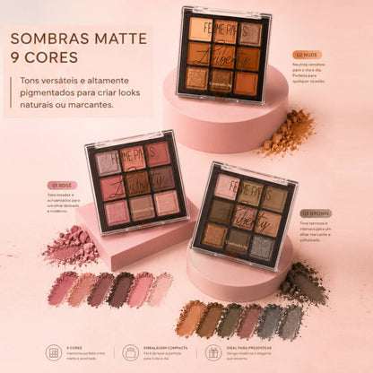 ATACADO: Sombra Matte Liberty Femme Paris - Box com 24 Peças - FR192