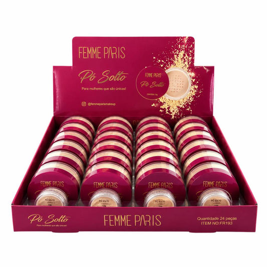 ATACADO: Pó Solto Femme Paris - Box com 24 Peças - FR193