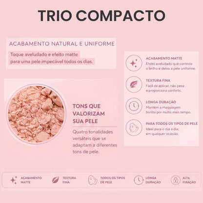 ATACADO: Pó Compacto Femme Paris – Box com 24 Peças – FR200