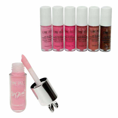 ATACADO: Lip Gloss Femme Paris – Box com 24 Peças – FR202