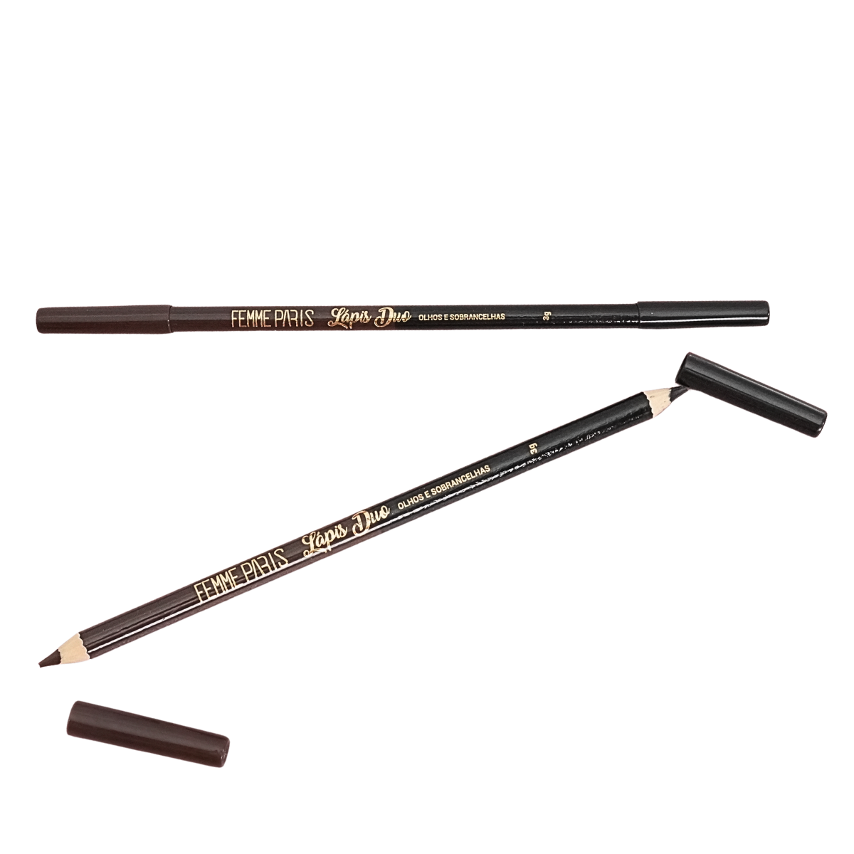 Lápis Duo Femme Paris para Olhos e Sobrancelhas – FR601 Pacote com 12 peças