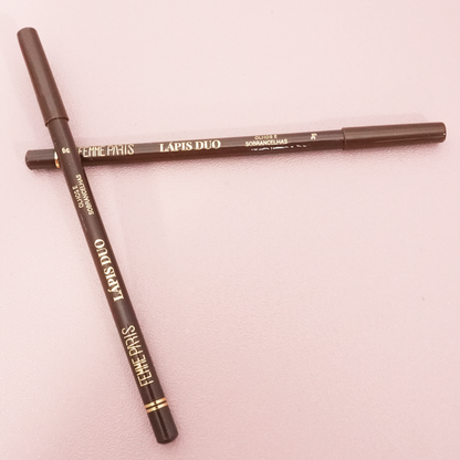 Lápis Duo Femme Paris Marrom para Olhos e Sobrancelhas – FR602 12 PEÇAS