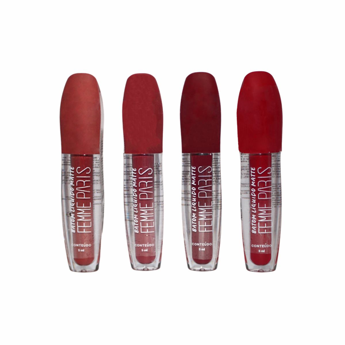 CAIXA MASTER 24 Peças - Batom Líquido Matte Femme Paris – Box com 24 Unidades FR603CM